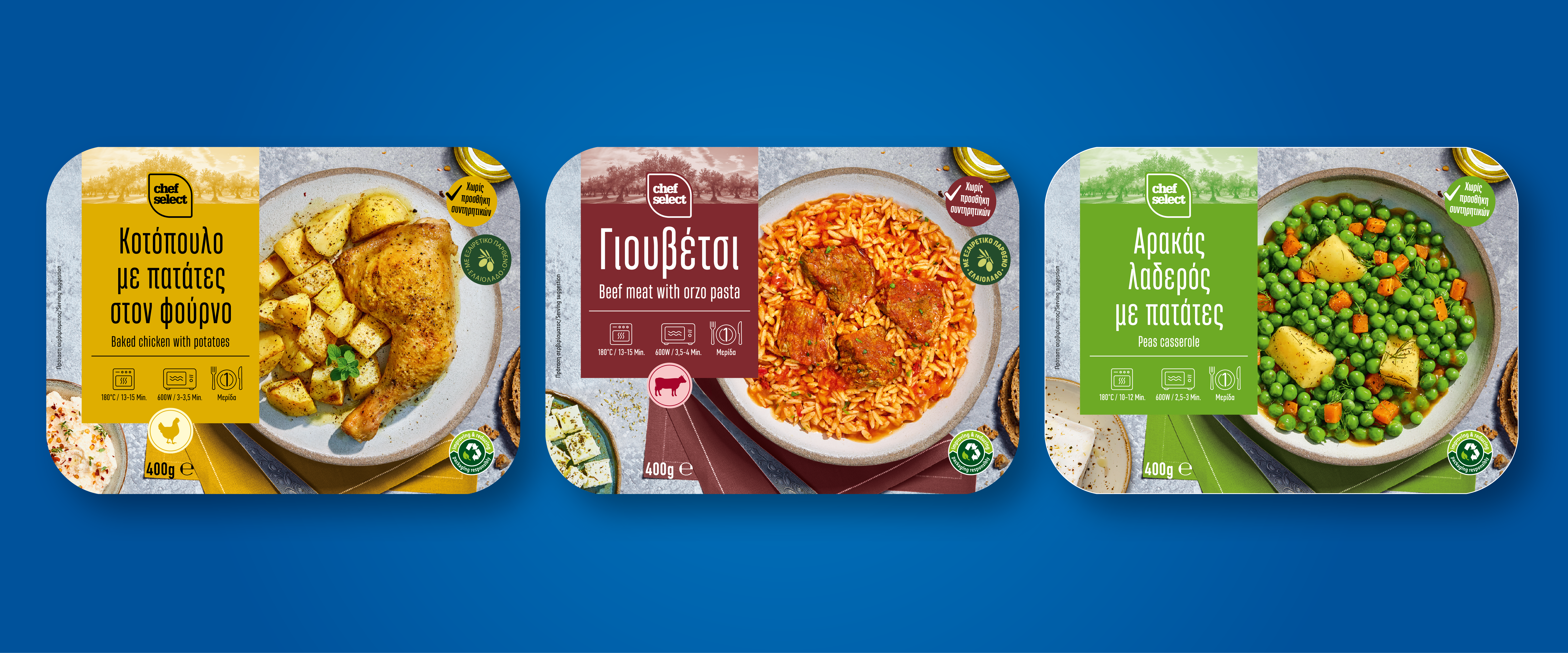 Chef Select ready meals branding